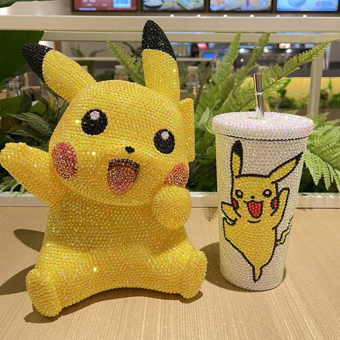 diy贴钻宠物小精灵比卡丘摆件