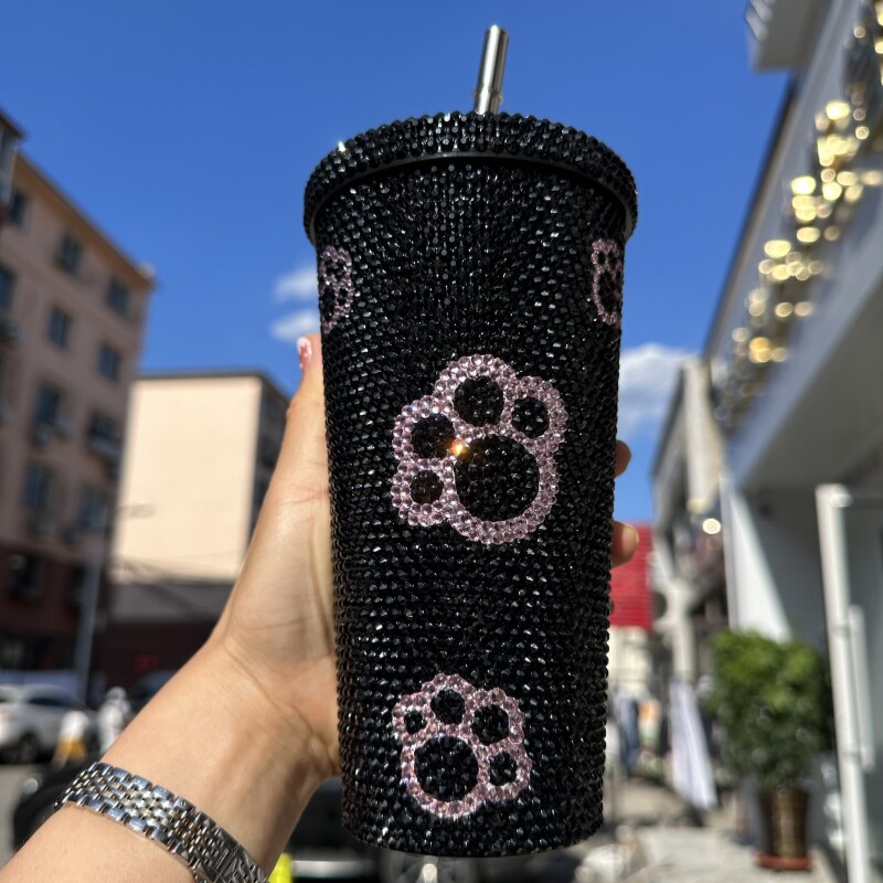 镶钻杯子手工DIY贴钻水杯粘钻