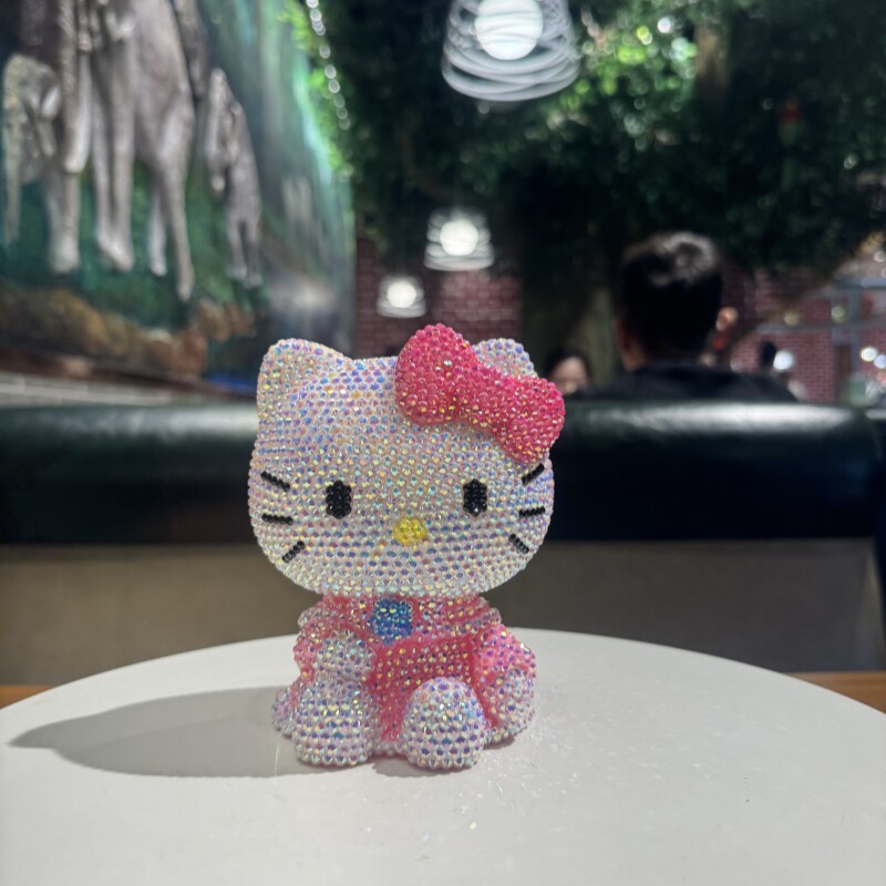 哈喽KT手工DIY镶钻存钱罐礼品