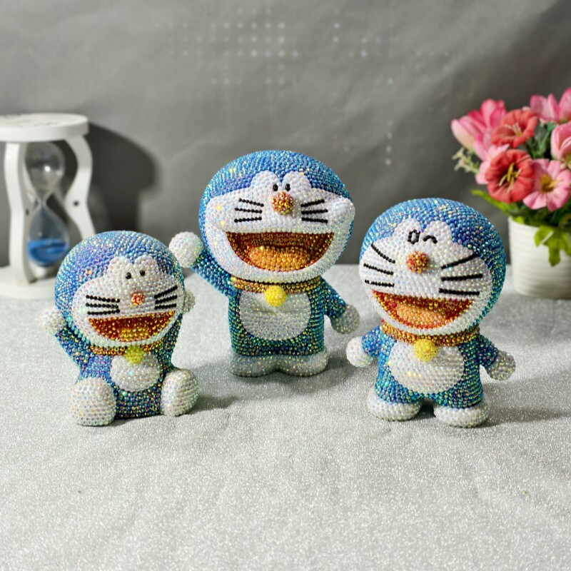 diy粘钻叮当猫储蓄罐哆啦A梦摆件