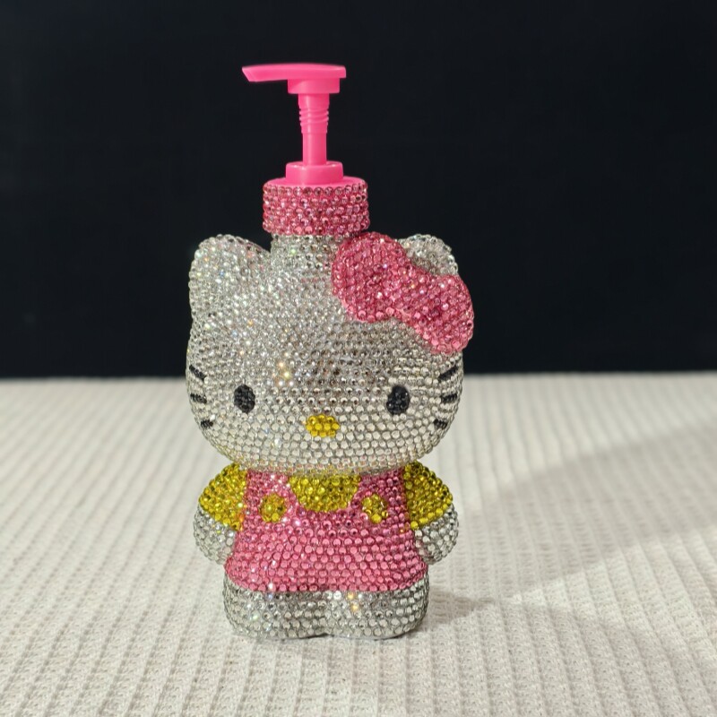 手工贴钻洗手瓶乳液瓶喷瓶凯蒂猫