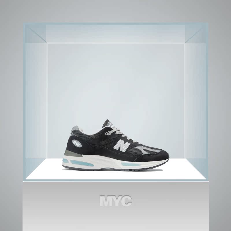 NEW BALANCE NB991 V2系列 舒适百搭耐磨低帮男子跑步鞋U991BK2