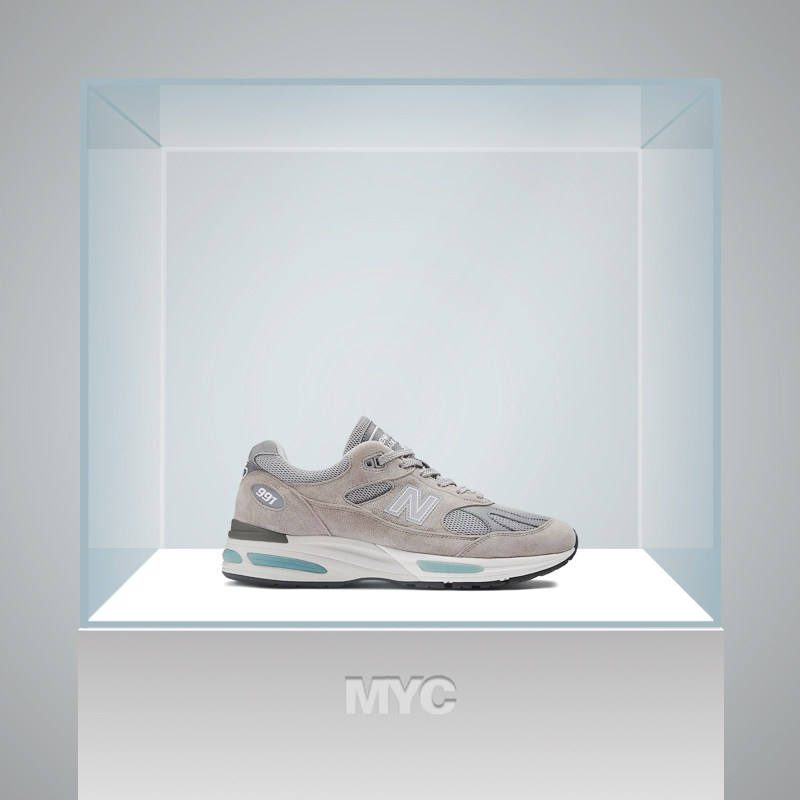 NEW BALANCE NB991 V2系列 舒适百搭耐磨低帮男子跑步鞋U991GL2