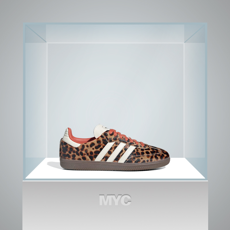 阿迪达斯Adidas SAMBA OG经典复古豹纹低帮休闲德训板鞋JI2734