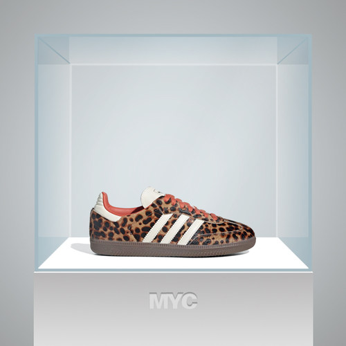 Adidas经典豹纹低帮休闲德训板鞋