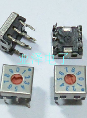 日本FUJISOKU富士0-9/10位7.5×7.5旋转拨码编码开关DRS7110C反码