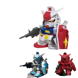 K纸魂SD78-2元祖高达纸模型DIY全进口珠光纸免划线免切割