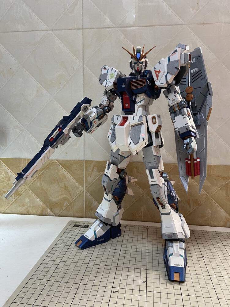 K纸魂ETTE新款RX93 NU  KA牛高达纸模型DIY全进口珠光纸