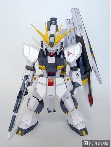 K纸魂 SD RX-93 NEW  牛高达 纸模型DIY 免划线免切割