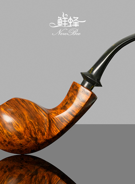 NewBee石楠木烟斗男士手工小双面鼓实木军插斗老式传统过滤专用具