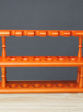 NewBee榉木烟斗架12位三层双层实木烟斗座男士收藏展示立式支架子