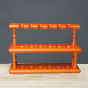 NewBee榉木烟斗架12位三层双层实木烟斗座男士收藏展示立式支架子