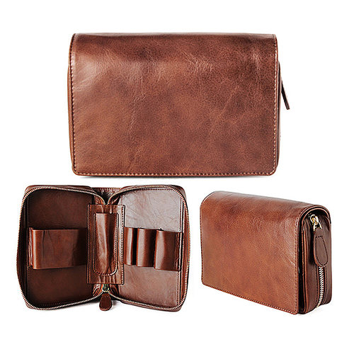 OLDFOX真皮烟斗多功能便携收纳