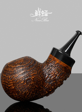NewBee石楠木烟斗手工实木带瘤皮苹果斗传统老式过滤男士专用烟具