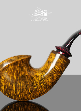 NewBee石楠木烟斗手工实木灵芝大气室斗老式传统过滤专用男士烟具