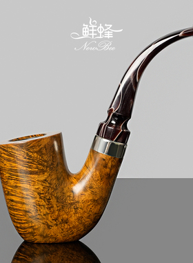 NewBee石楠木烟斗手工实木匈牙利大弯老式传统过滤专用男士烟斗具