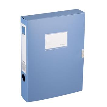 齐心塑料档案盒齐心HC-35 -55-75 PP资料盒背宽75MM粘扣文件盒
