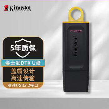 金士顿（Kingston）U盘128GB USB3.2便携高速车载闪存优盘DTX特价