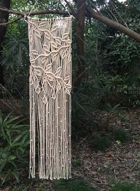 繁花-Macrame绳编挂毯 手工编织 波西米亚  INS风 视频教程材料包