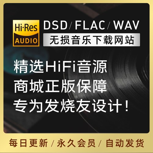 无损音乐下载网站hires精选会员dsd高解析wav母带hifi发烧音源