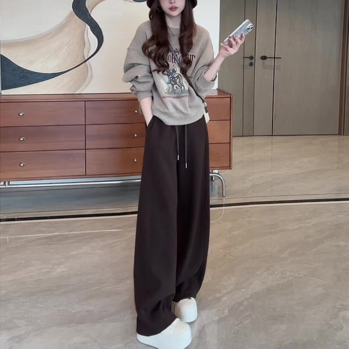 减龄俏皮两件套女装2026新款秋冬季通勤时尚洋气长裤休闲卫衣套装,女装/女士精品,时尚套装,淘宝优惠券,粉丝福利购,淘宝优惠卷