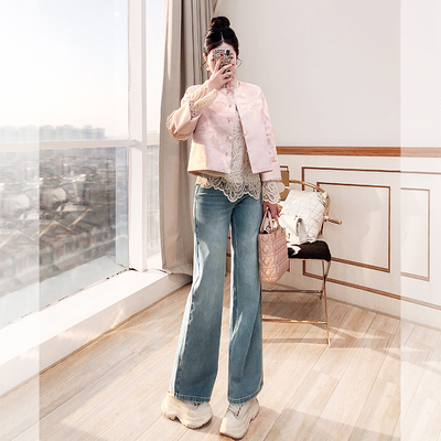 外套牛仔裤新年高级感穿搭套装