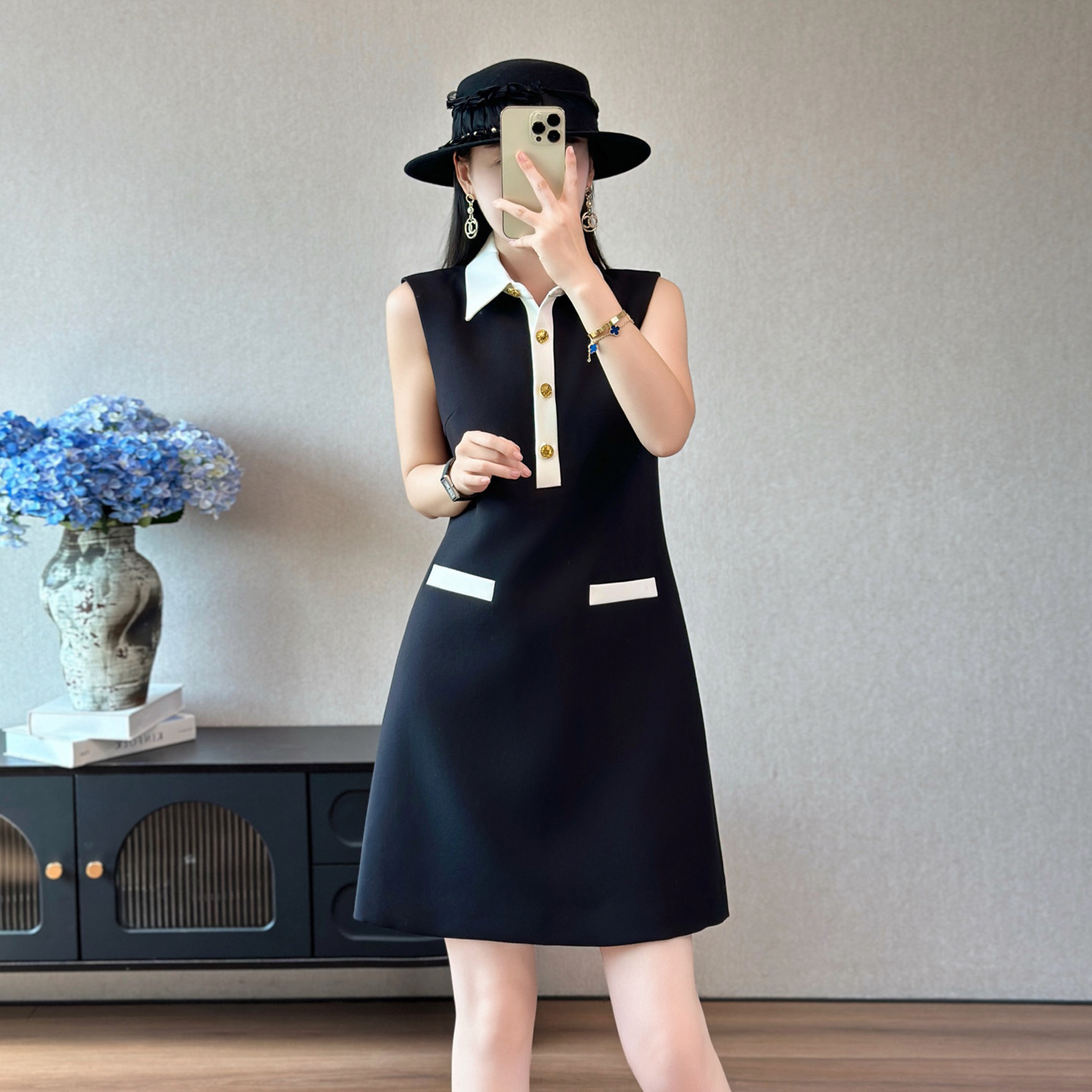 中长款高端气场强大连衣裙