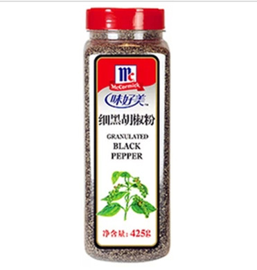 味好美细黑胡椒粉425g 烘焙西餐意面烤肉黑椒牛排意面酱烹饪调料