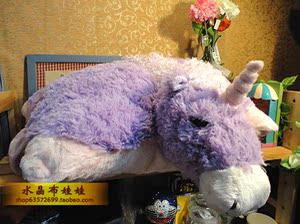 加拿大My Pillow Pets Lavender独角兽公仔抱枕暖手枕毛绒玩具
