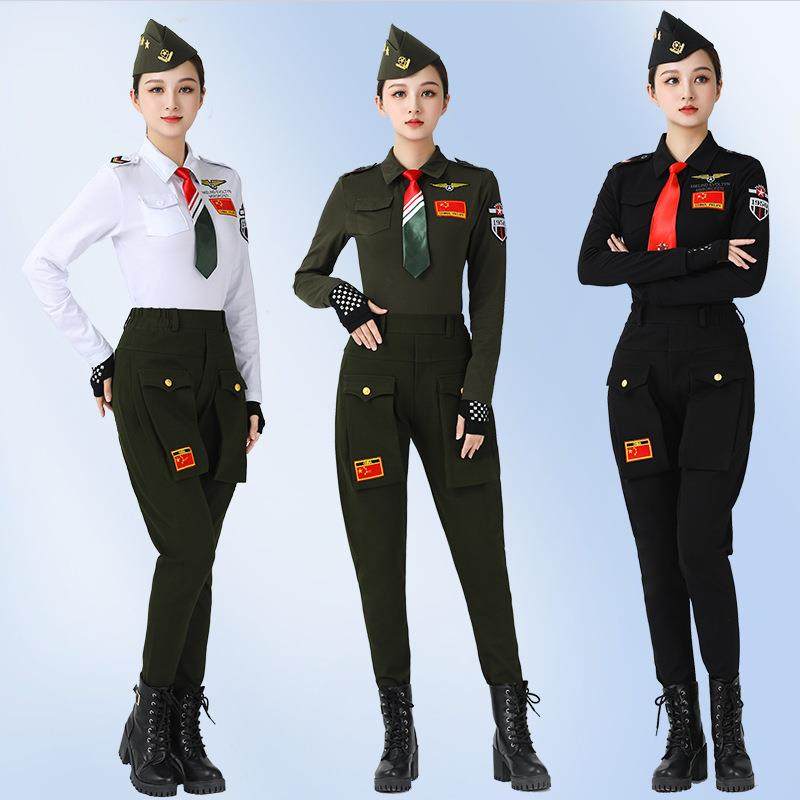 吉特巴服装新款长袖翻领军绿黑色肩章广场舞演出服水兵舞上衣女,女装/女士精品,民族服装/舞台装,淘宝优惠券,粉丝福利购,淘宝优惠卷