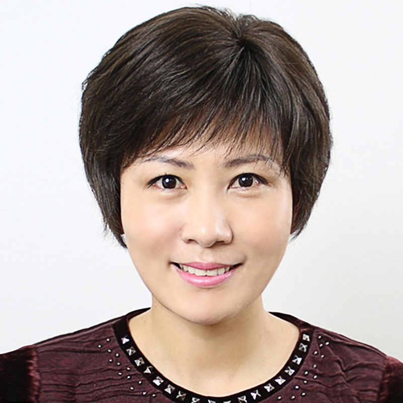假发女短发真人发丝中老年假发真发中年女士妈妈短直发发型真发套