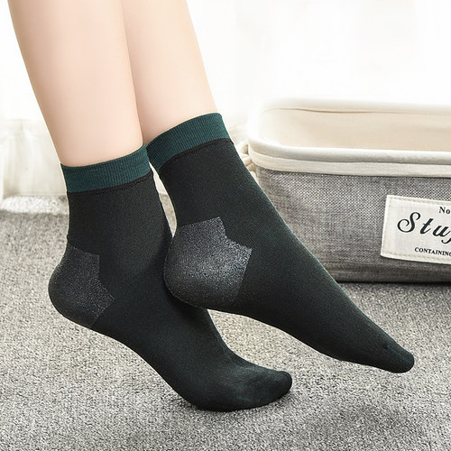 纯色防裂袜硅胶硅胶纯色足跟