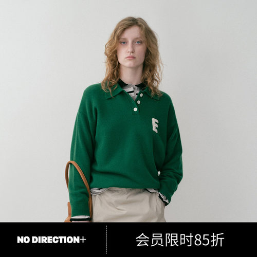 NO DIRECTION+ 手工钩针字母polo衫N540108603C61