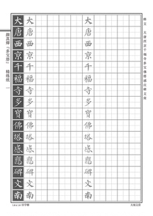颜真卿多宝塔大学生成人楷书练字本硬笔钢笔书法字帖描红古人古贴