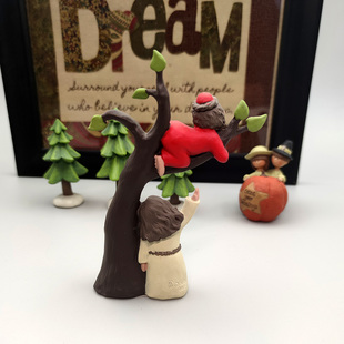 人物装饰品欧式大树摆饰生日礼品感恩礼物工艺品新款树脂摆件桌面