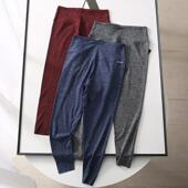 薄款 高弹修身 显瘦跑步健身裤 美国单 小脚裤 女 春夏季 九分瑜伽裤