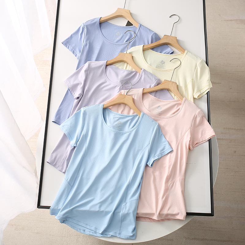 速干吸汗透气圆领短袖T恤