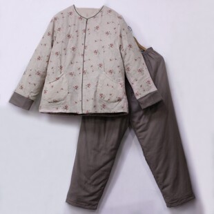 家居服 套装 拉链棉服老式 新疆棉花棉袄脱里圆领加厚可脱胆棉衣棉裤