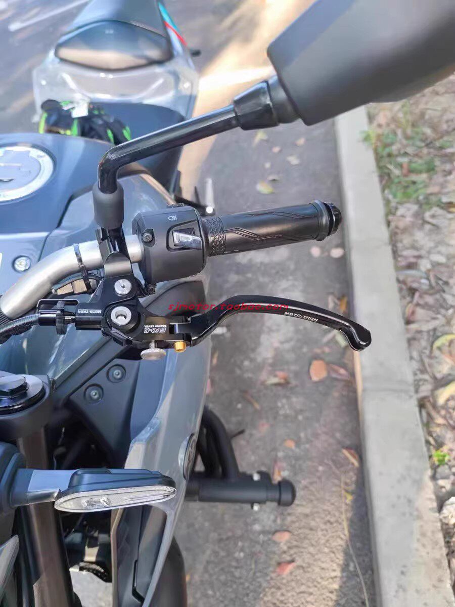 MOTO-TRON 수정된 YAMAHA R3|MT03 노동 절약형 클러치 레버 혼 어셈블리 케이블 범용