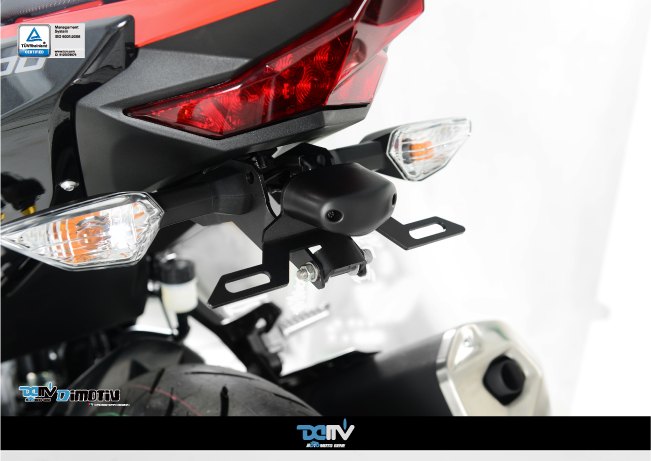 DMV适合川崎忍者400 KAWASAKI NINJA Z 400 可調式短车牌照架短尾