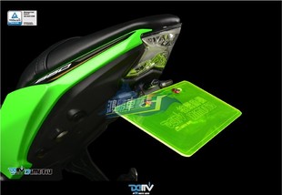 德国Dimotiv 川崎忍者NINJA Z 650 改装短尾牌照架含LED转向灯DMV