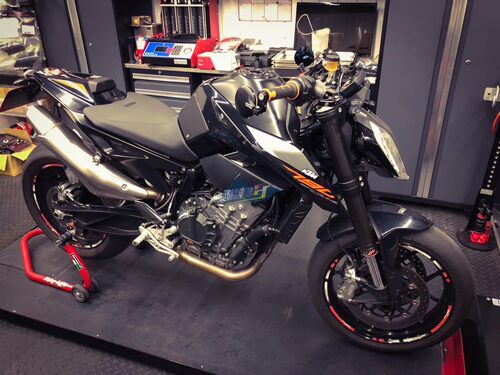 KTM390/790duke改装前后刹车油管