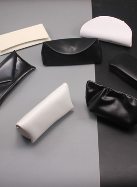 2024新款g&m高 档韩版墨镜眼镜盒黑色原版型大框太阳镜盒云朵包