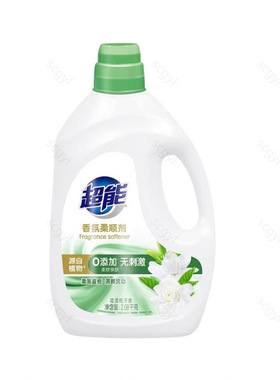 超能香氛柔顺剂衣物护理液2.68kg瓶装花漾栀子防静电-0804