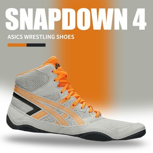 散打格斗拳击鞋 摔跤鞋 4室内健身硬拉深蹲鞋 Asics亚瑟士SNAPDOWN