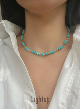 绿松石项链简约休闲高级感