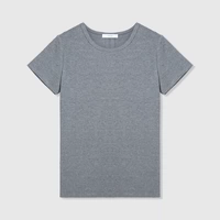 【Светло-серый с цветочным рисунком】Маленький круглый вырез