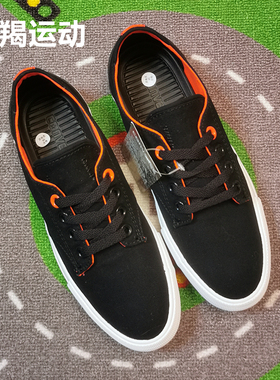 Converse匡威 Derby黑橙拼接3M反光 情侣款低帮帆布鞋板鞋154103C