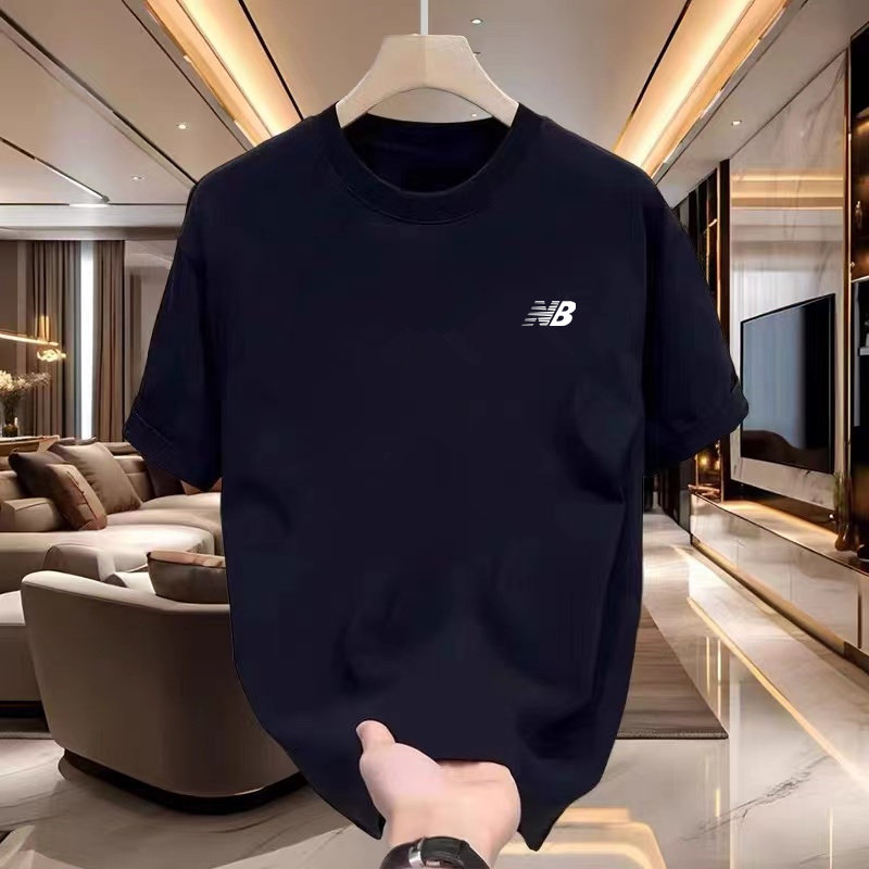 奥莱优选美式NB重磅纯棉夏季圆领短袖T恤男女休闲潮流印花打底衫,男装,T恤,淘宝优惠券,粉丝福利购,淘宝优惠卷