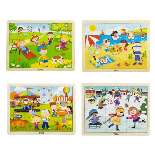 VIGA益智拼图全套早教拼板玩具